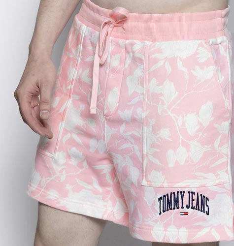 Men Floral Printed Beach Shorts